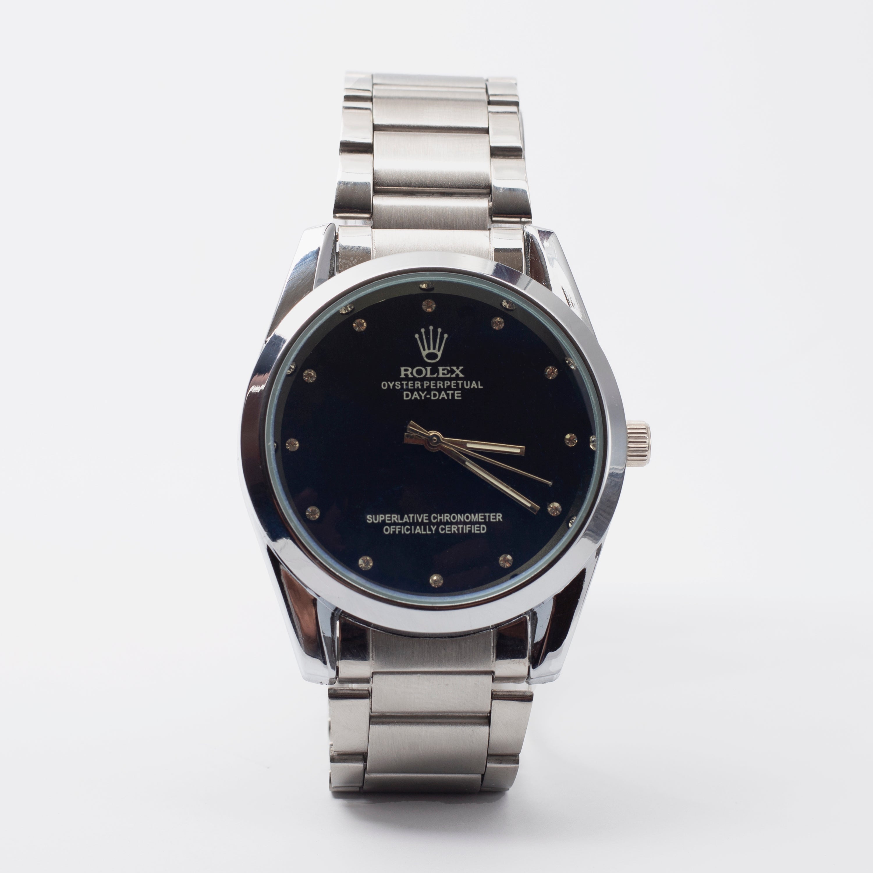 RLX - Elegant Dial with Premium Silver Chain