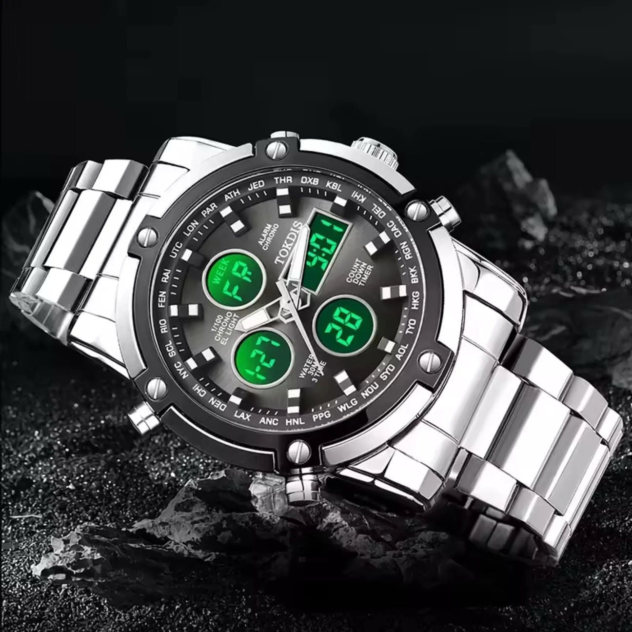 Original - Dual time - Heavy weight Series - Stainless Steel