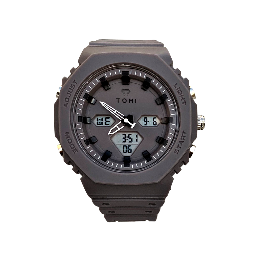 Rugged Edition - TOMI Dual Time Flagship Model - Water Resistant Durable & Comfortable Straps