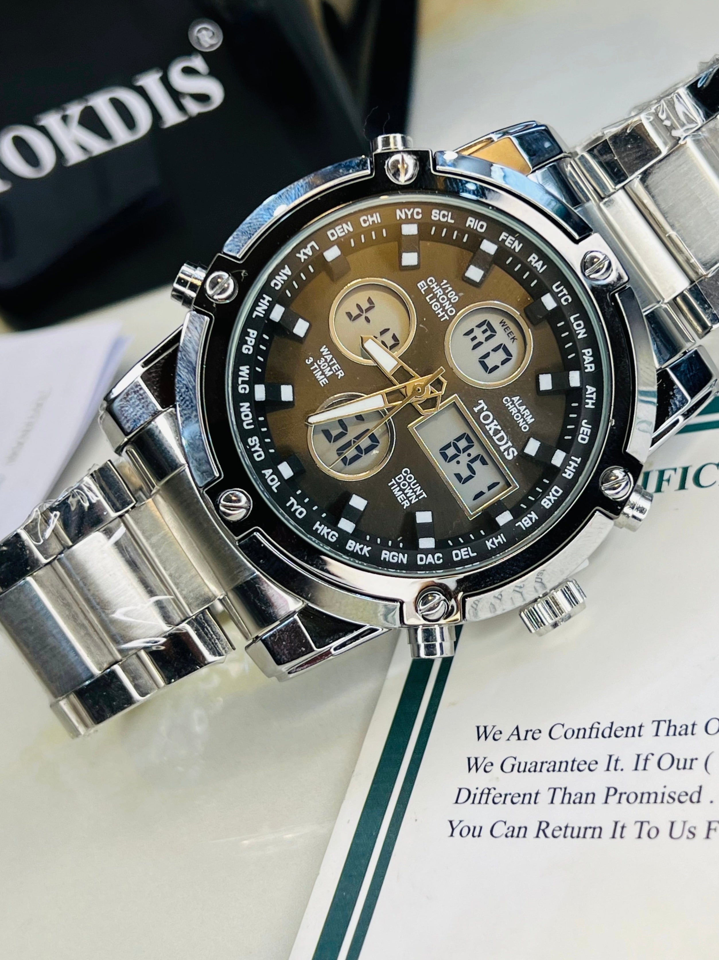 Original - Dual time - Heavy weight Series - Stainless Steel