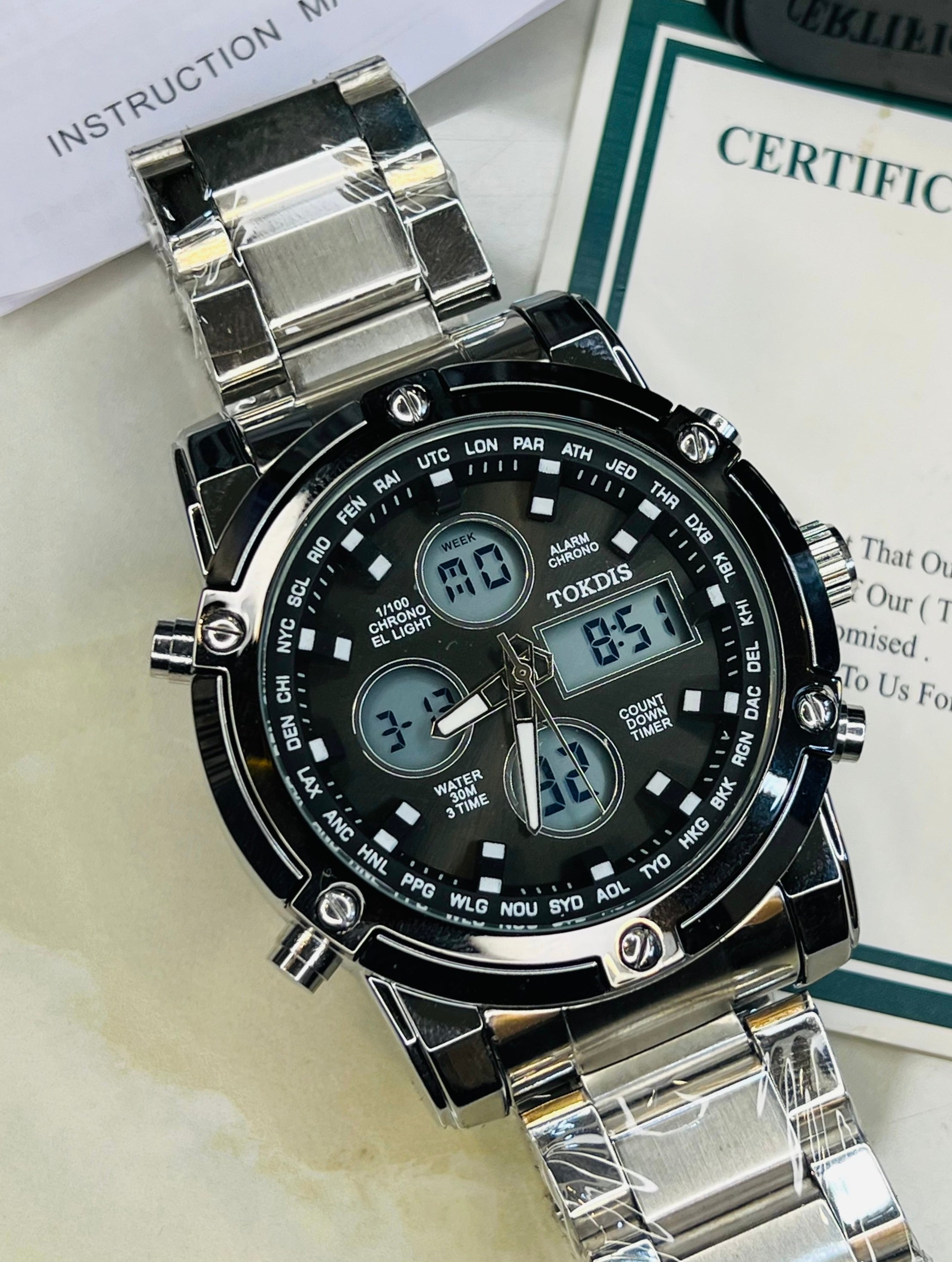 Original - Dual time - Heavy weight Series - Stainless Steel