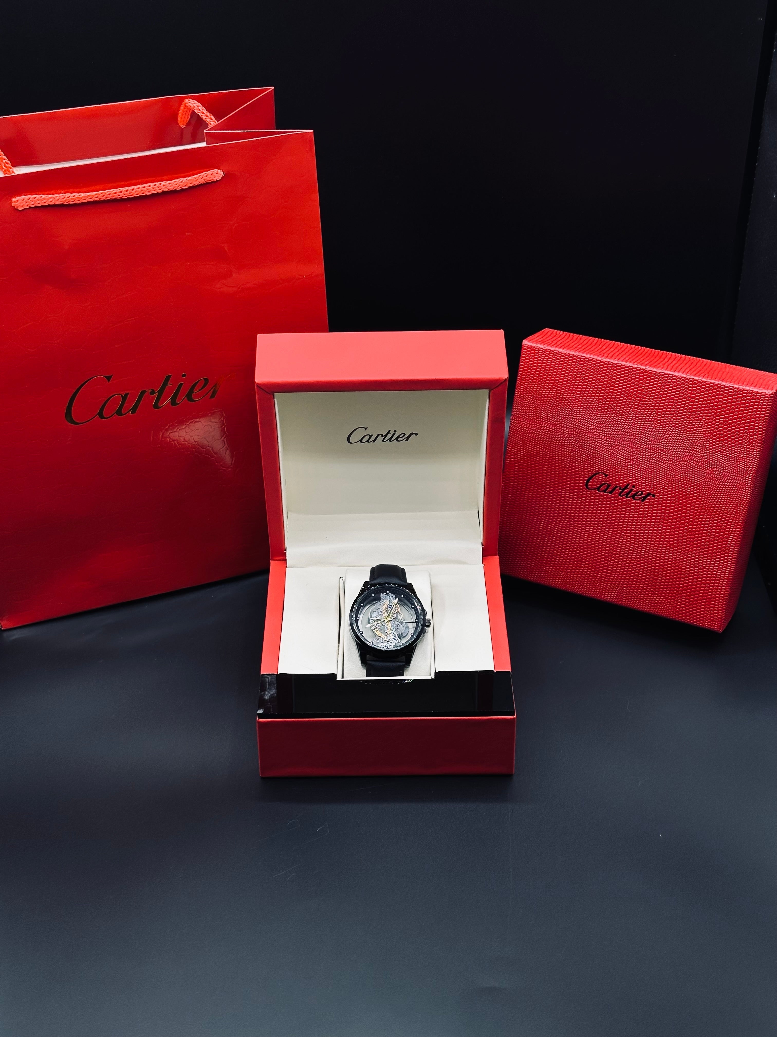 Cartier Skeleton Leather straps