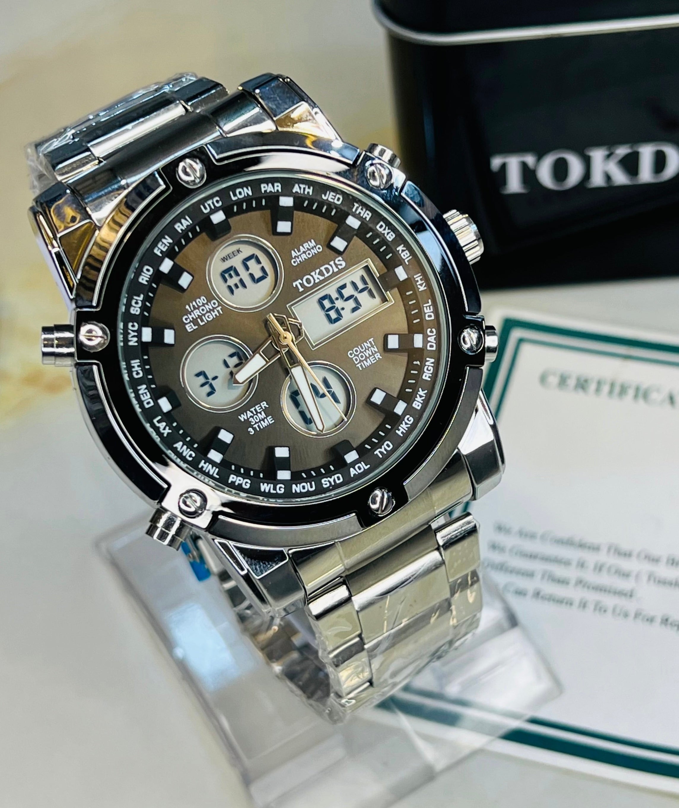 Original - Dual time - Heavy weight Series - Stainless Steel