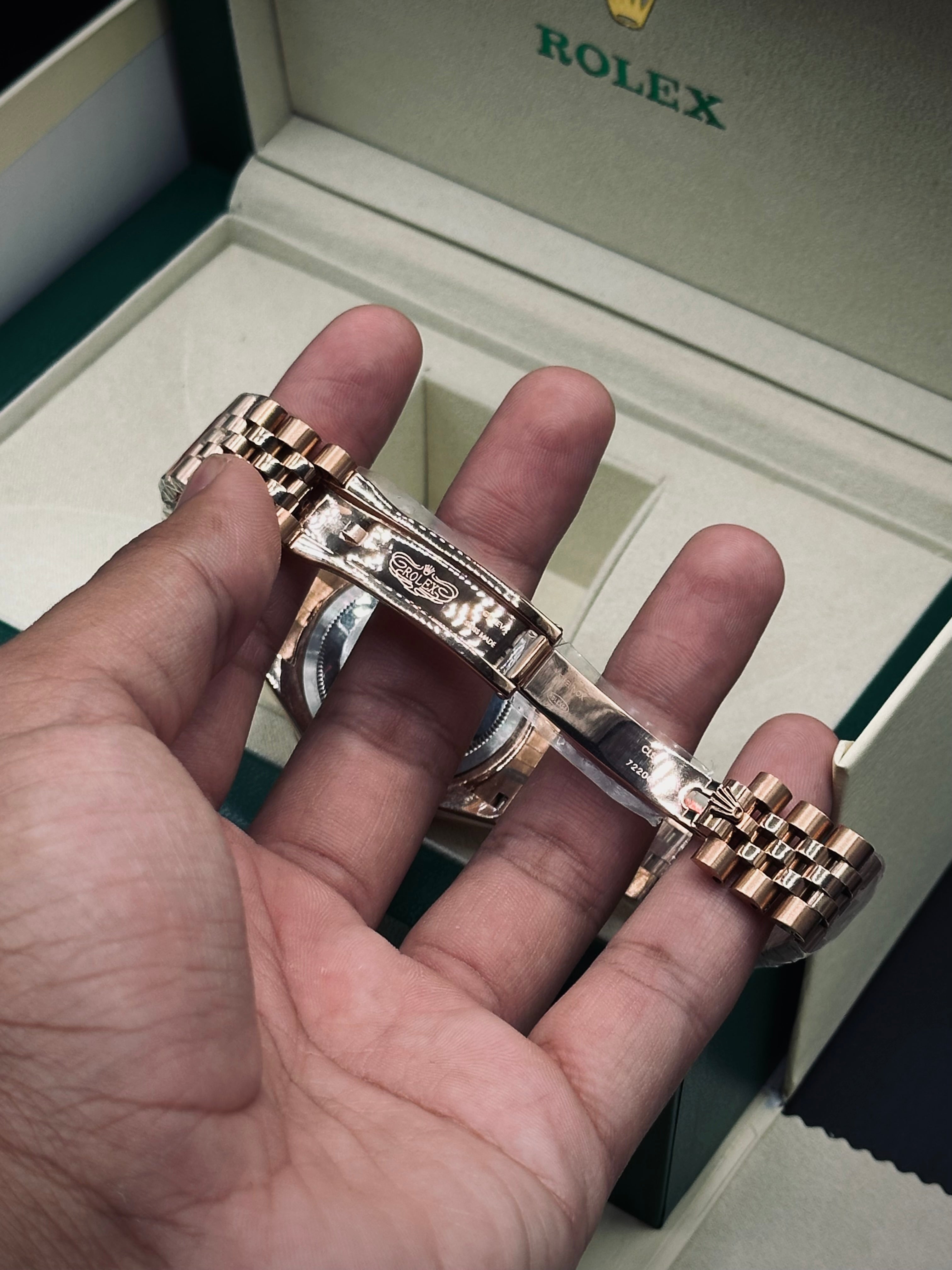 Rolex Date-Just Master AAA. Copy (Rose Gold)