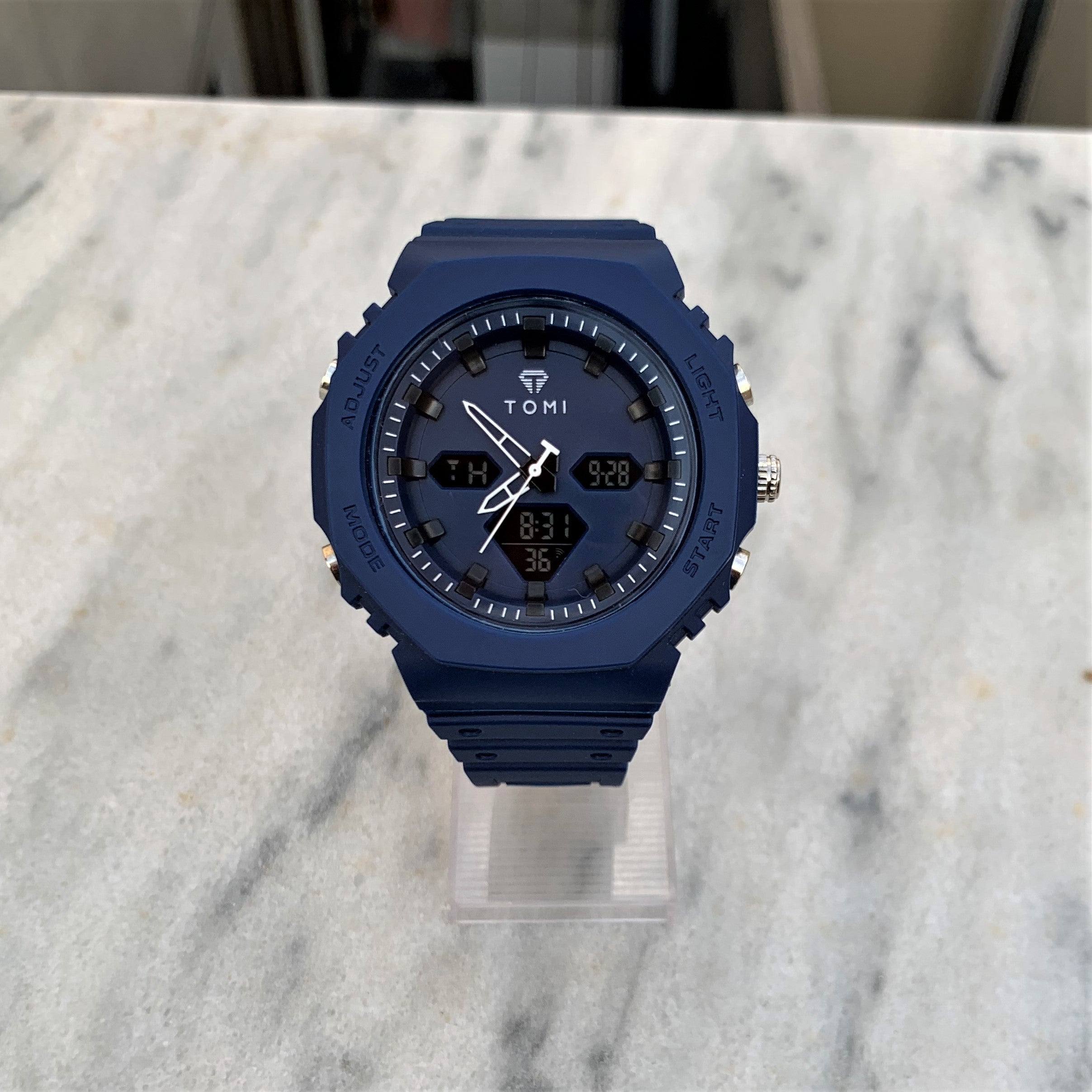 Rugged Edition - TOMI Dual Time Flagship Model - Water Resistant Durable & Comfortable Straps