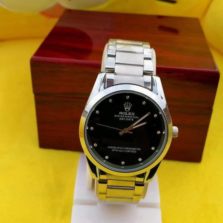 RLX - Elegant Dial with Premium Silver Chain