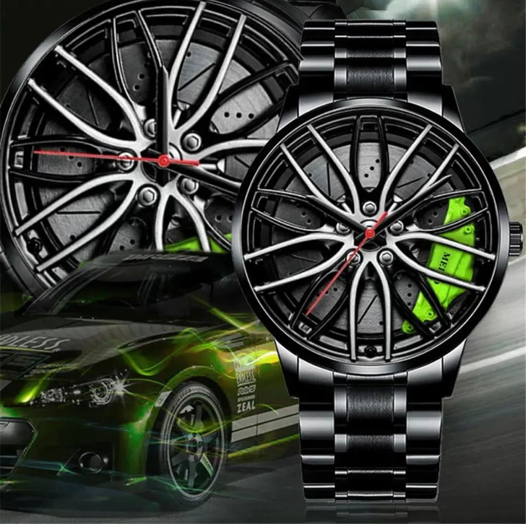 Limited Edition Alloy Wheel watch - Stainless Steel Chain