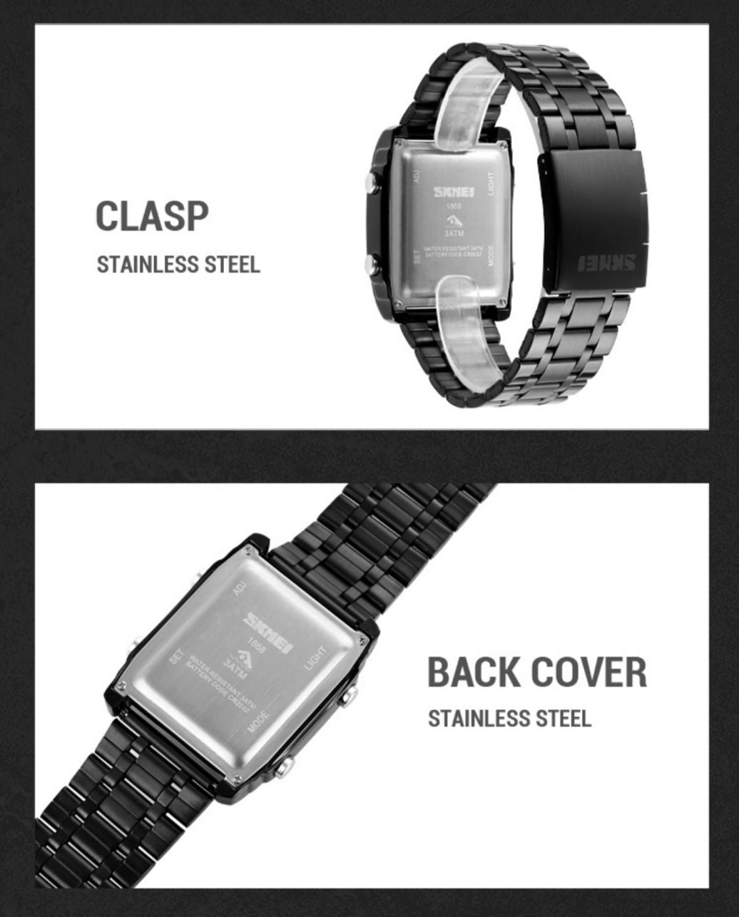 Original SKMEI - 3 time Chrono - Alloy Case - Water Resistant (30M)