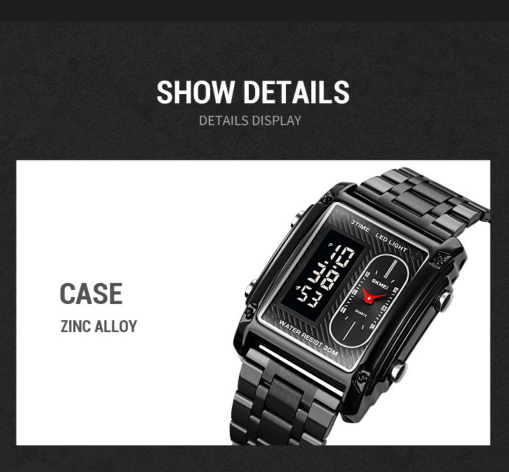 Original SKMEI - 3 time Chrono - Alloy Case - Water Resistant (30M)