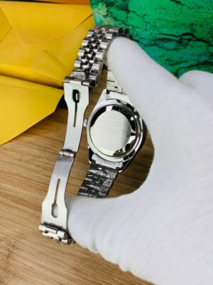 Back view of Rolex Stone Dial stainless steel case