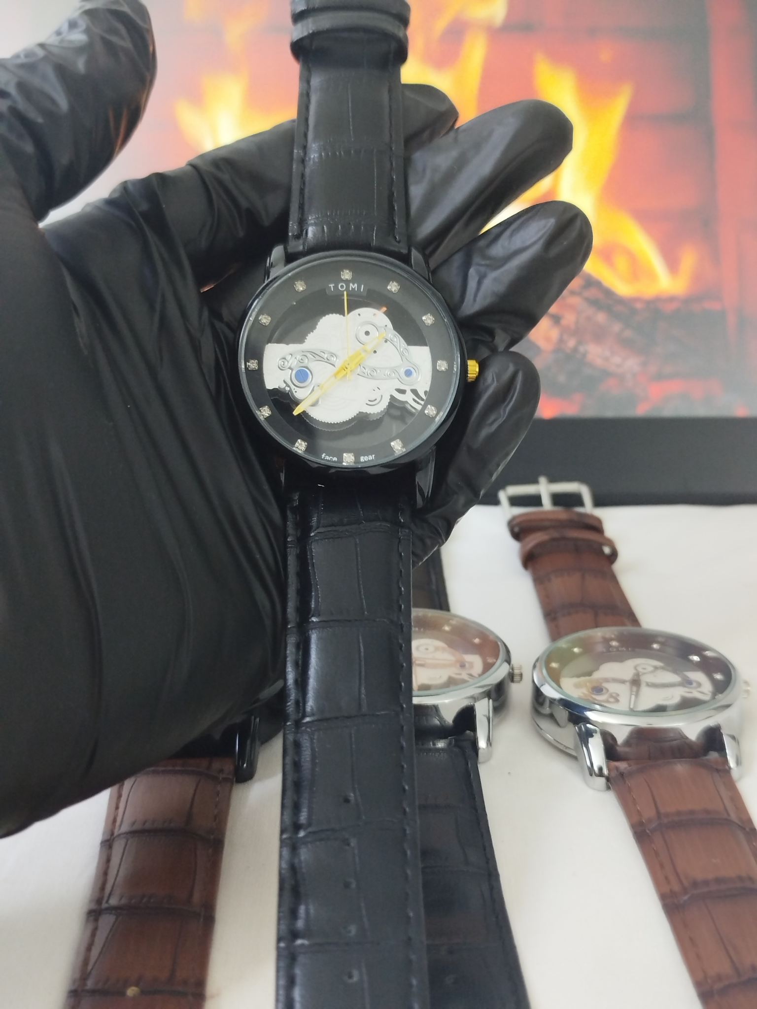 TOMI FaceGear - BLACK Skeleton Edition - Dual Strap